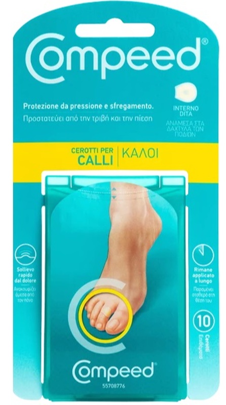 COMPEED CEROTTI PER CALLI INTERNO DITA 10 PEZZI - Parafarmacia Mostacciano
