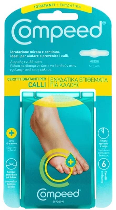 COMPEED CEROTTI PER CALLI IDRATANTI 6 PEZZI - Parafarmacia Mostacciano