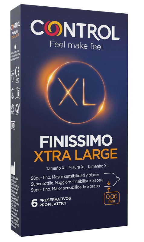CONTROL FINISSIMO XTRA LARGE 6 PEZZI - Parafarmacia Mostacciano