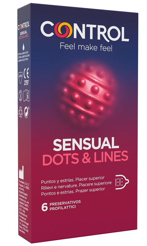 CONTROL SENSUAL DOTS&LINES 6 PEZZI - Parafarmacia Mostacciano