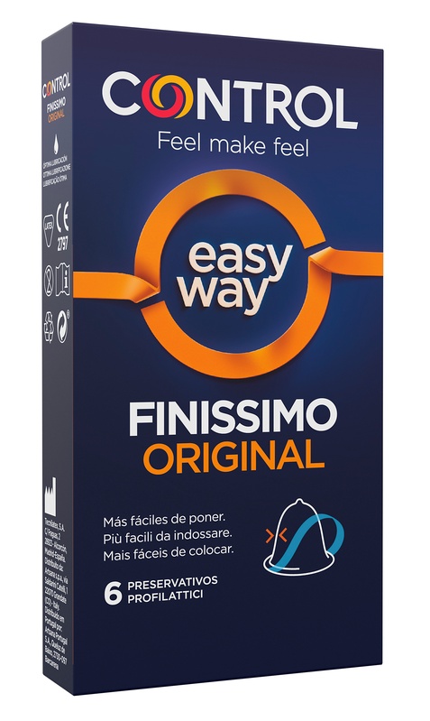 PROFILATTICO CONTROL FINISSIMO ORIGINAL EASY WAY 6 PEZZI - Parafarmacia Mostacciano