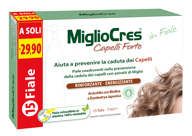 MIGLIOCRES FORTE 15 FIALE TRATTAMENTO DERMOCOSMETICO - Parafarmacia Mostacciano