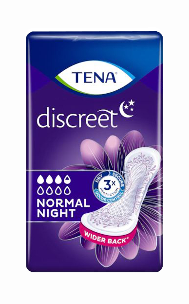 ASSORBENTE TENA DISCREET NORMAL NIGHT 10 PEZZI - Parafarmacia Mostacciano