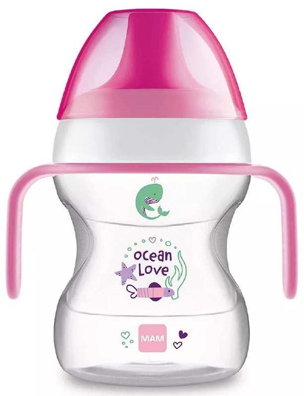 MAM LEARN TO DRINK CUP 190 ML 6+ BECCUCCIO RIGIDO FEMMINA - Parafarmacia Mostacciano