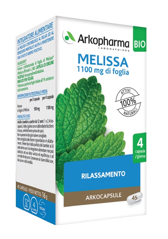 ARKOCPS MELISSA 45 CAPSULE BIO - Parafarmacia Mostacciano
