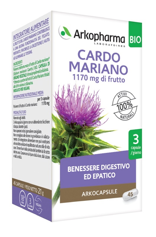 ARKO CAPSULE CARDO MARIANO 45 CAPSULE BIO - Parafarmacia Mostacciano