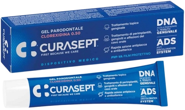 CURASEPT GEL PARODONTALE 0,5% 30 ML ADS + DNA - Parafarmacia Mostacciano