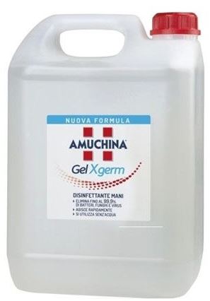 AMUCHINA GEL X-GERM DISINFETTANTE MANI 5 LITRI - Parafarmacia Mostacciano