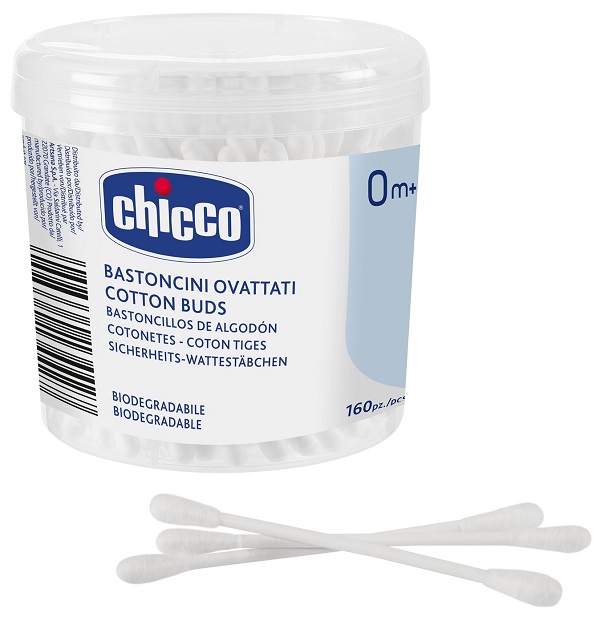 CHICCO BASTONCINI COTONATI 160 PEZZI - Parafarmacia Mostacciano