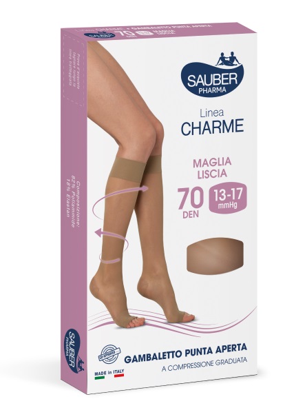 SAUBER GAMBALETTO OPEN TOE 70 DENARI MAGLIA LISCIA MEDIO TAGLIA 2 - Parafarmacia Mostacciano