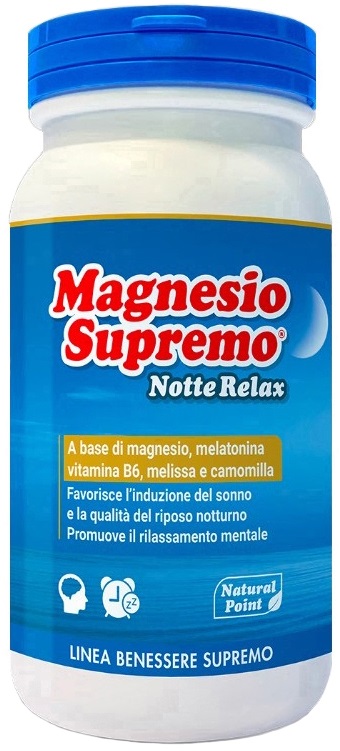 MAGNESIO SUPREMO NOTTE RELAX 150 G - Parafarmacia Mostacciano