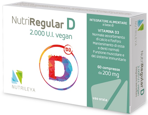NUTRIREGULAR D 2000UI VEGAN 60 COMPRESSE - Parafarmacia Mostacciano