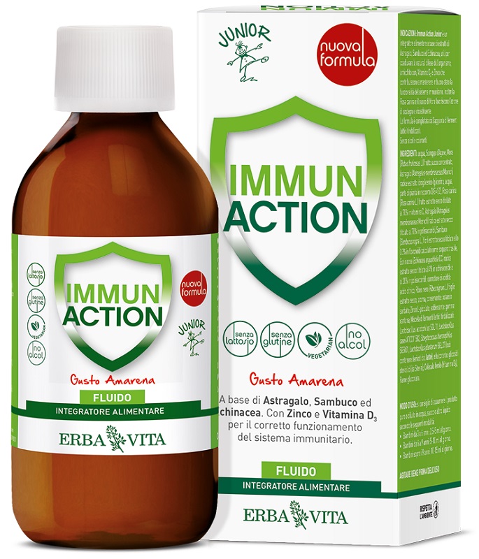 IMMUN ACTION FLUIDO JUNIOR 200 ML - Parafarmacia Mostacciano