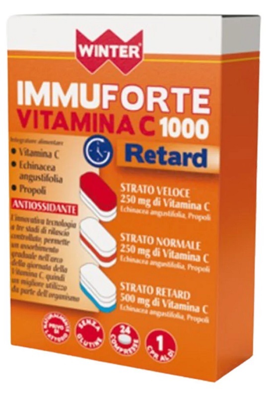 WINTER IMMUNOFORTE VITAMINA C 1000 RETARD 24 COMPRESSE - Parafarmacia Mostacciano