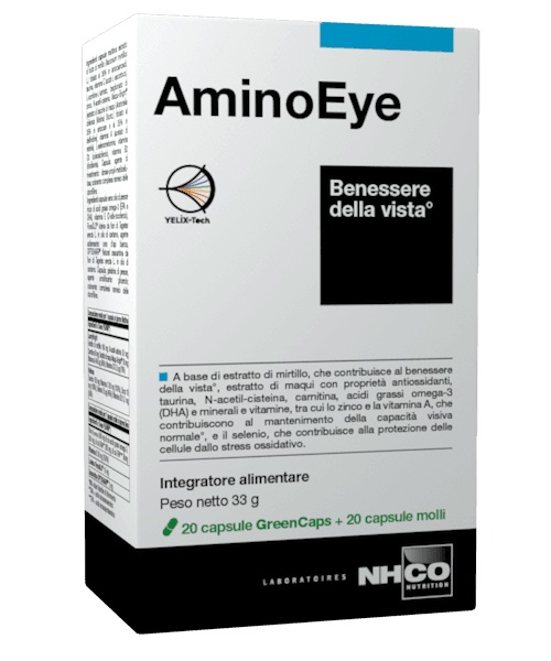 NHCO AMINOEYE 20 CAPSULE GREEN CAPS + 20 CAPSULE MOLLI - Parafarmacia Mostacciano