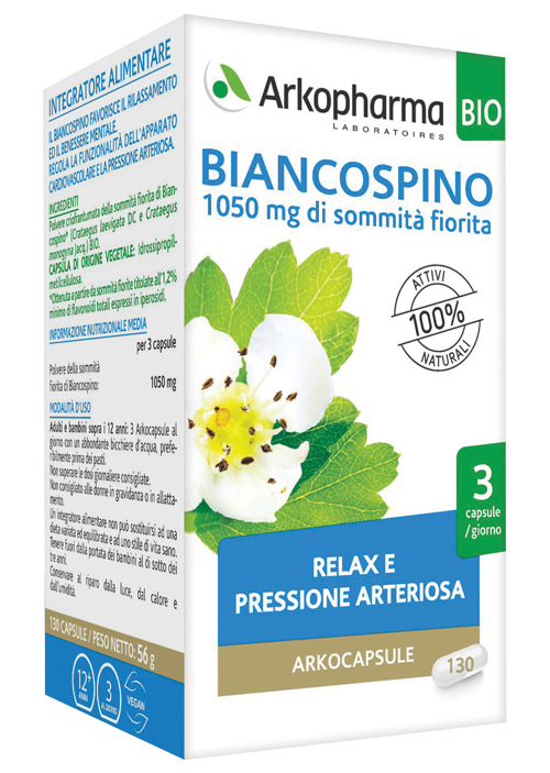 ARKO CAPSULE BIANCOSPINO BIO 130 CAPSULE - Parafarmacia Mostacciano