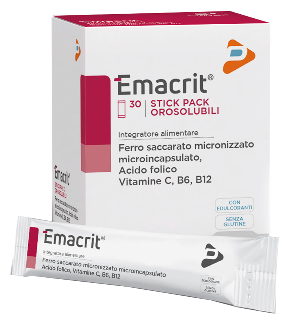 EMACRIT OROSOLUBILE 30 STICK PACK - Parafarmacia Mostacciano