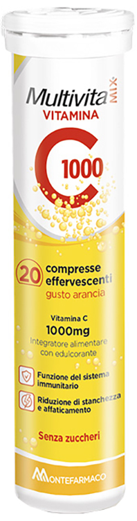 MULTIVITAMIX VIT C 1000 20 COMPRESSE EFFERVESCENTI - Parafarmacia Mostacciano