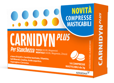 CARNIDYN PLUS 18 COMPRESSE MASTICABILI - Parafarmacia Mostacciano