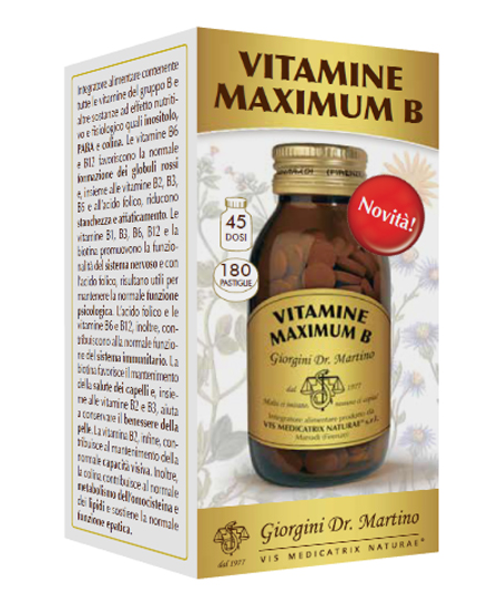 VITAMINE MAXIMUM B 180 PASTIGLIE - Parafarmacia Mostacciano