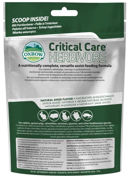 CRITICAL CARE HERBIVORE 141 G - Parafarmacia Mostacciano
