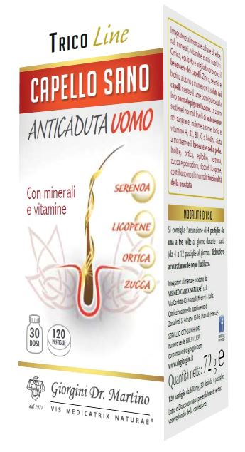 CAPELLO SANO ANTICADUTA UOMO 120 PASTIGLIE - Parafarmacia Mostacciano