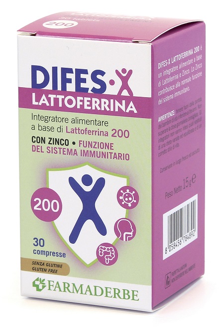 DIFES-X LATTOFERRINA 200 30 COMPRESSE - Parafarmacia Mostacciano