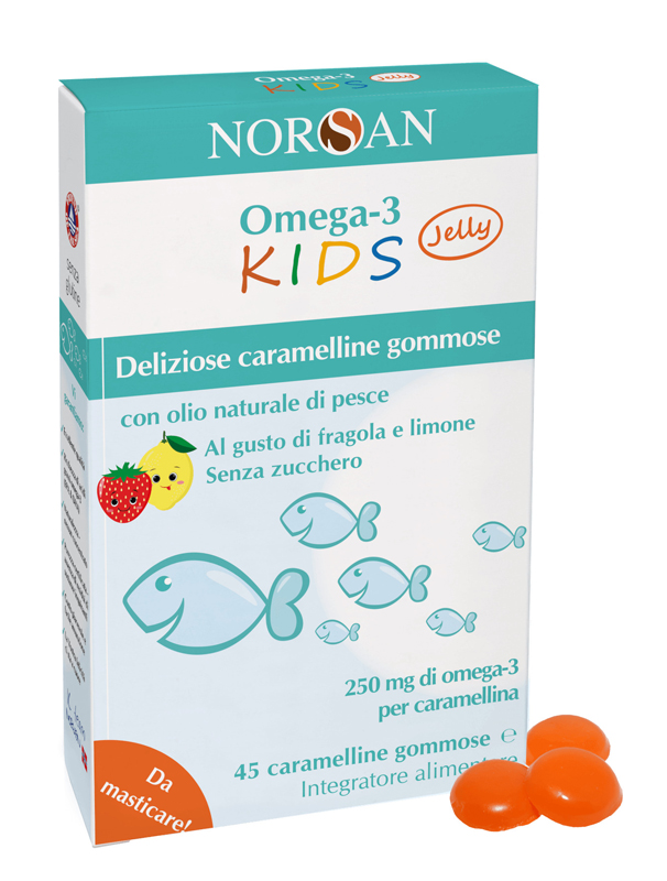 NORSAN OMEGA 3 KIDS 45 CARAMELLINE GOMMOSE - Parafarmacia Mostacciano