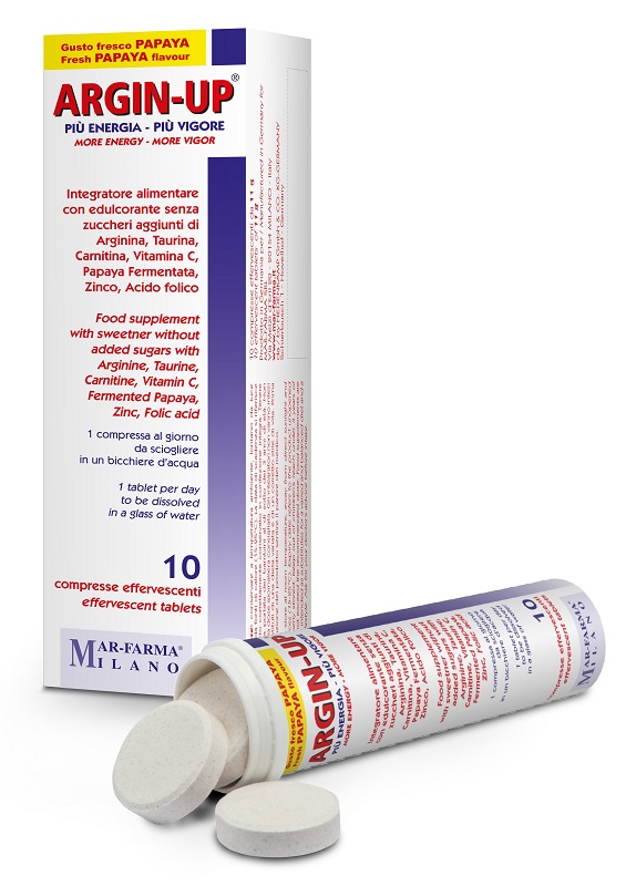 ARGIN UP 10 COMPRESSE EFFERVESCENTI - Parafarmacia Mostacciano