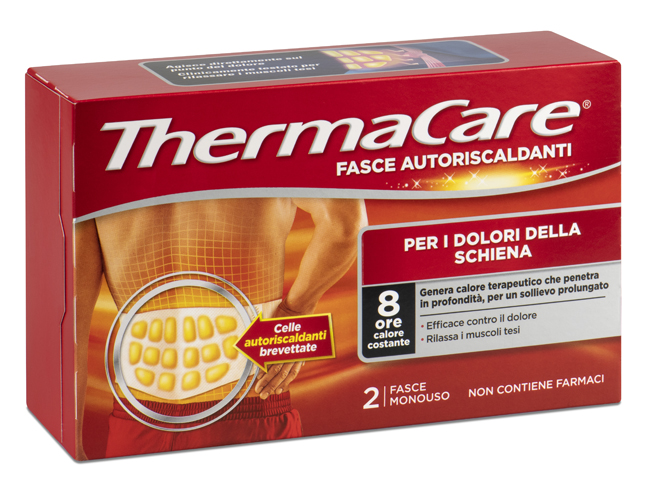 FASCIA AUTORISCALDANTE A CALORE TERAPEUTICO THERMACARE SCHIENA 2 PEZZI - Parafarmacia Mostacciano