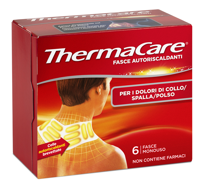 FASCE AUTORISCALDANTI A CALORE TERAPEUTICO THERMACARE COLLO/SPALLA/POLSO 6 PEZZI - Parafarmacia Mostacciano