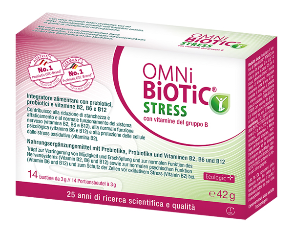 OMNI BIOTIC STRESS VITAMINE GRUPPO B 14 BUSTINE DA 3 G - Parafarmacia Mostacciano