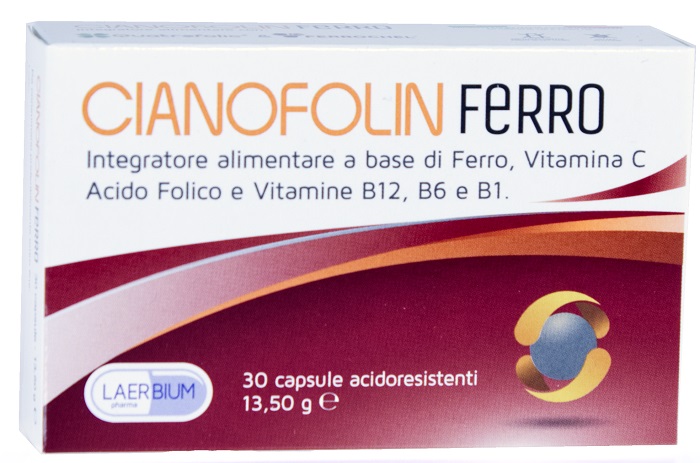 CIANOFOLIN FERRO 30 CAPSULE - Parafarmacia Mostacciano
