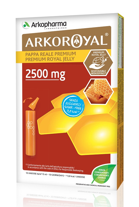 ARKOROYAL PAPPA REALE 2500 MG SENZA ZUCCHERO 10 FIALE - Parafarmacia Mostacciano