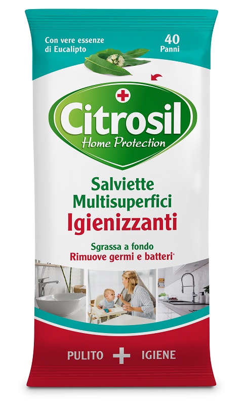CITROSIL SALVIETTE IGIENIZZANTI EUCALIPTO 40 PEZZI - Parafarmacia Mostacciano