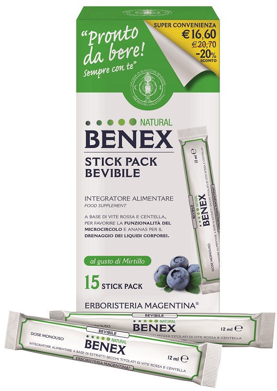 BENEX BEVIBILE 15 STICK DA 12 ML TAGLIO PREZZO - Parafarmacia Mostacciano