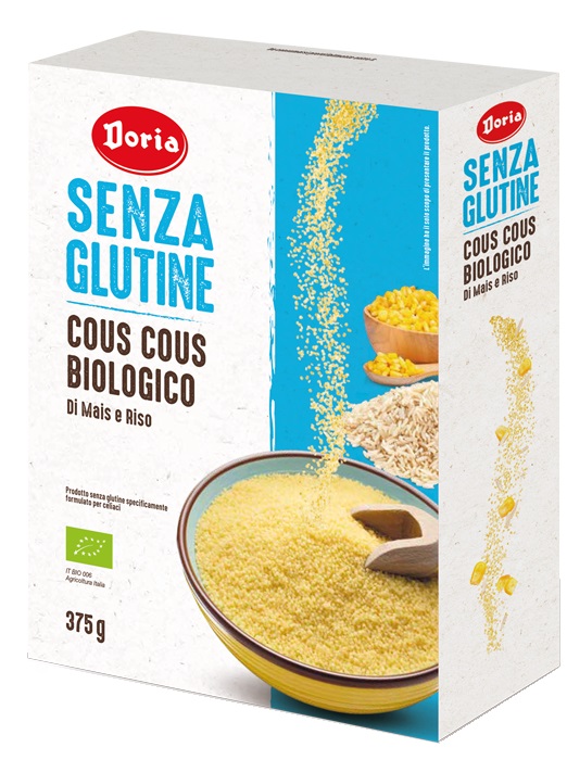 DORIA COUS COUS BIOLOGICO MAIS-RISO 375 G - Parafarmacia Mostacciano