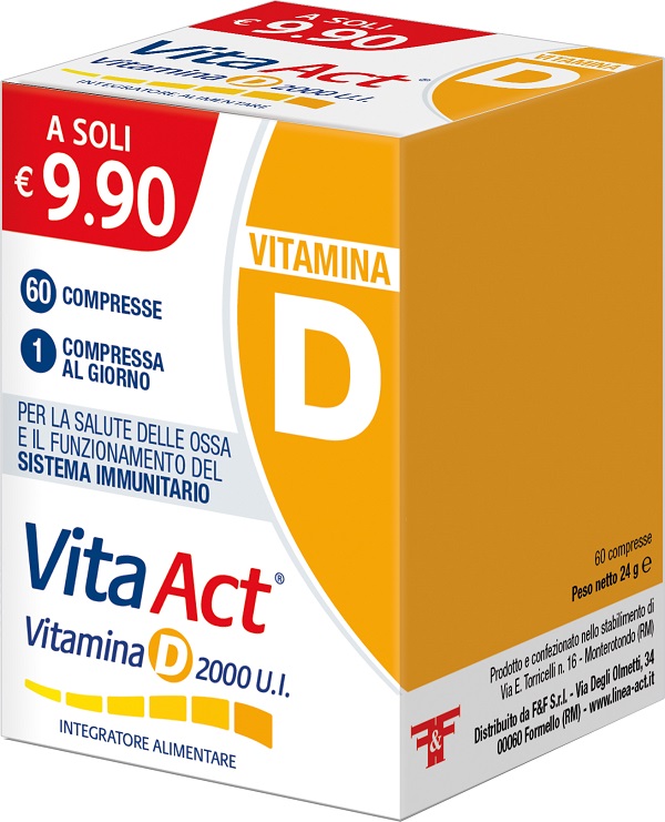 VITAMINA D ACT 2000UI 60 COMPRESSE - Parafarmacia Mostacciano