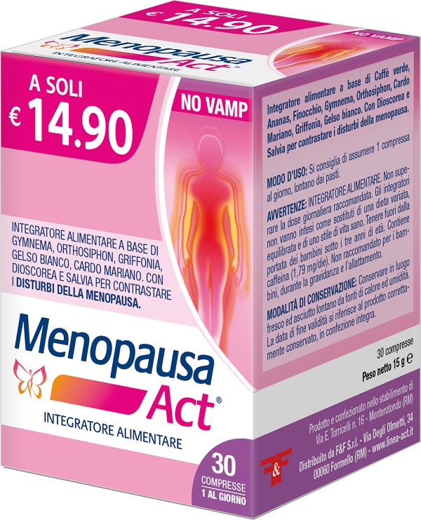MENOPAUSA ACT 30 COMPRESSE - Parafarmacia Mostacciano