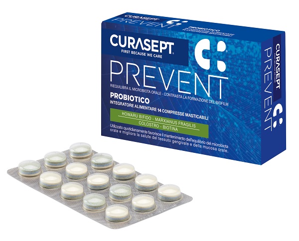 CURASEPT PREVENT PROBIOTICO 14 COMPRESSE MASTICABILI - Parafarmacia Mostacciano