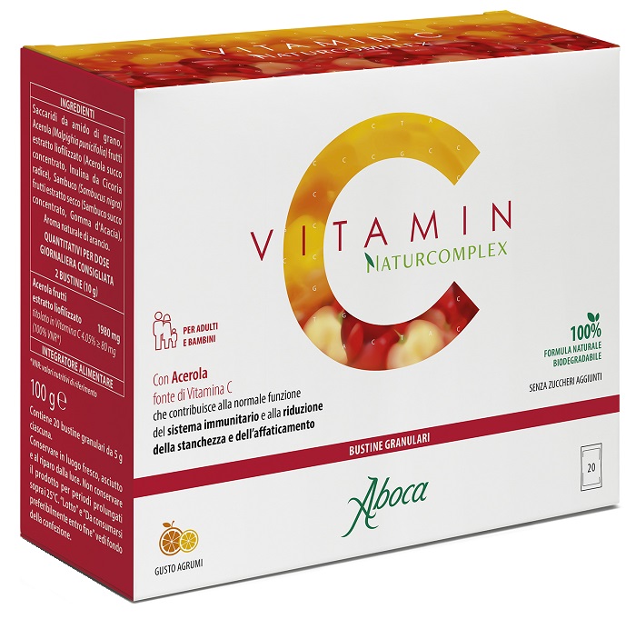 VITAMIN C NATURCOMPLEX 20 BUSTINE - Parafarmacia Mostacciano
