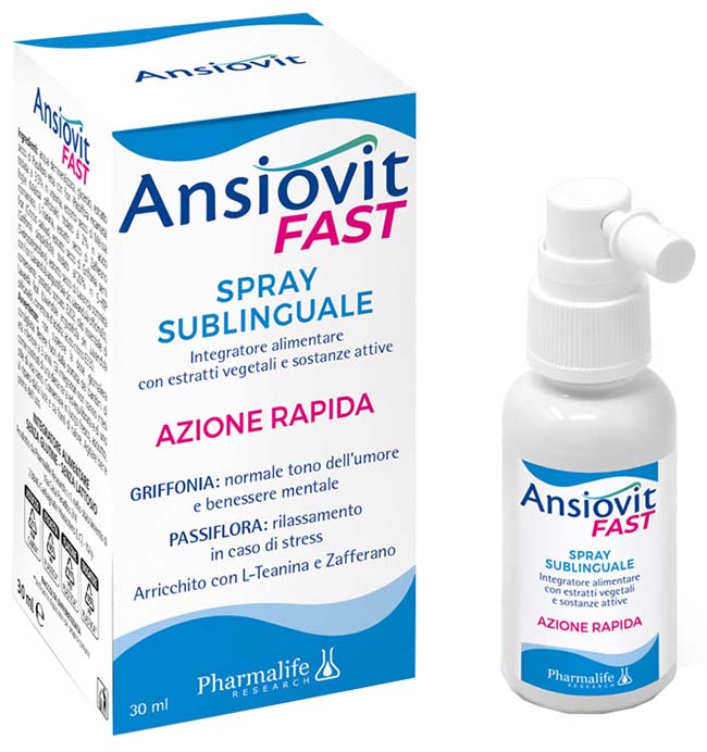 ANSIOVIT FAST SPRAY SUBLINGUALE 30 ML - Parafarmacia Mostacciano