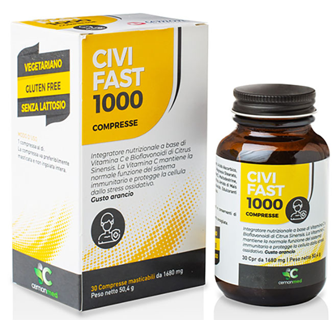 CEMONMED CIVIFAST 1000 30 COMPRESSE MASTICABILI - Parafarmacia Mostacciano
