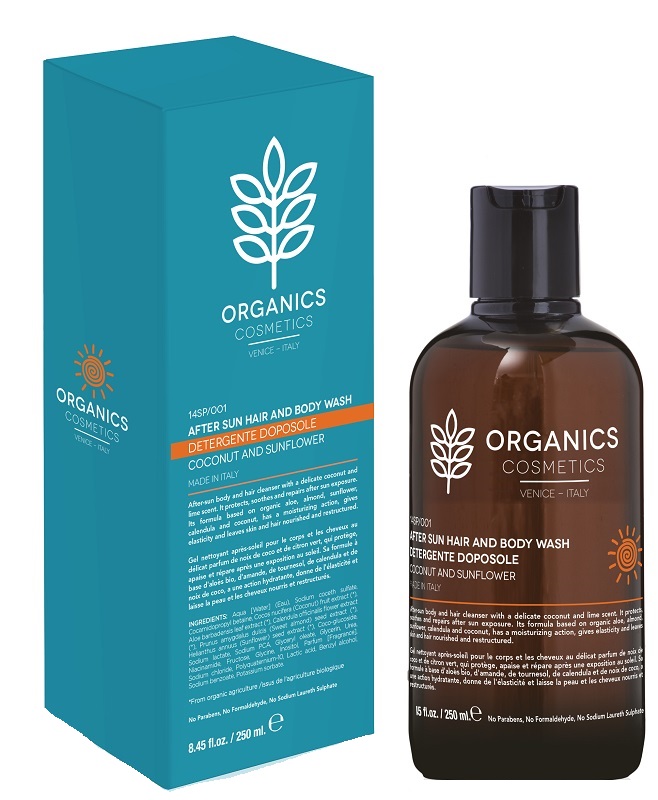 ORGANICS PHARM AFTER SUN HAIR AND BODY WASH 250 ML - Parafarmacia Mostacciano
