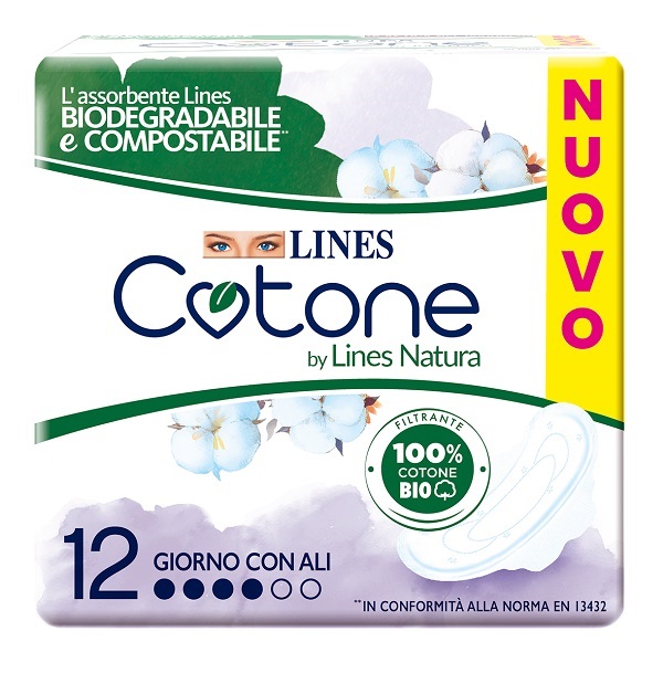 LINES COTONE BIO ULTRA ALI 10+2 PEZZI - Parafarmacia Mostacciano