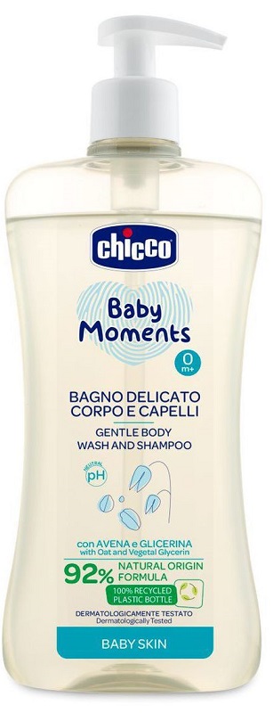 CHICCO BABY MOMENTS BAGNO CORPO CAP 500 ML - Parafarmacia Mostacciano