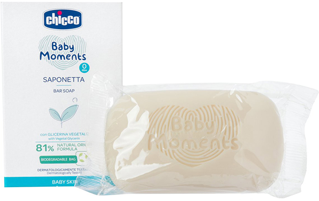 CHICCO BABY MOMENTS SAPONE SOLIDO 100 G - Parafarmacia Mostacciano