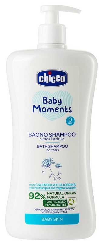 CHICCO BABY MOMENTS BAGNO SHAMPOO DELICATE 750 ML - Parafarmacia Mostacciano