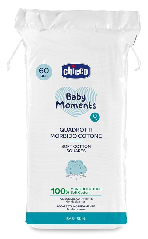 CHICCO BABY MOMENTS QUADROTTI 60 PEZZI - Parafarmacia Mostacciano