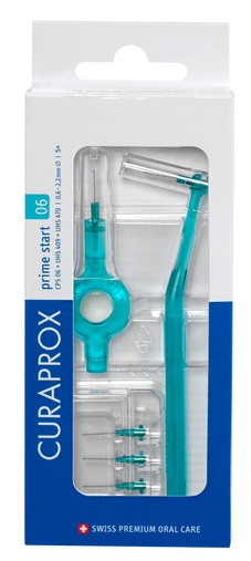 CURAPROX CPS 06 SCOVOLINO PRIME START 06 TURQUOISE 5 PEZZI - Parafarmacia Mostacciano